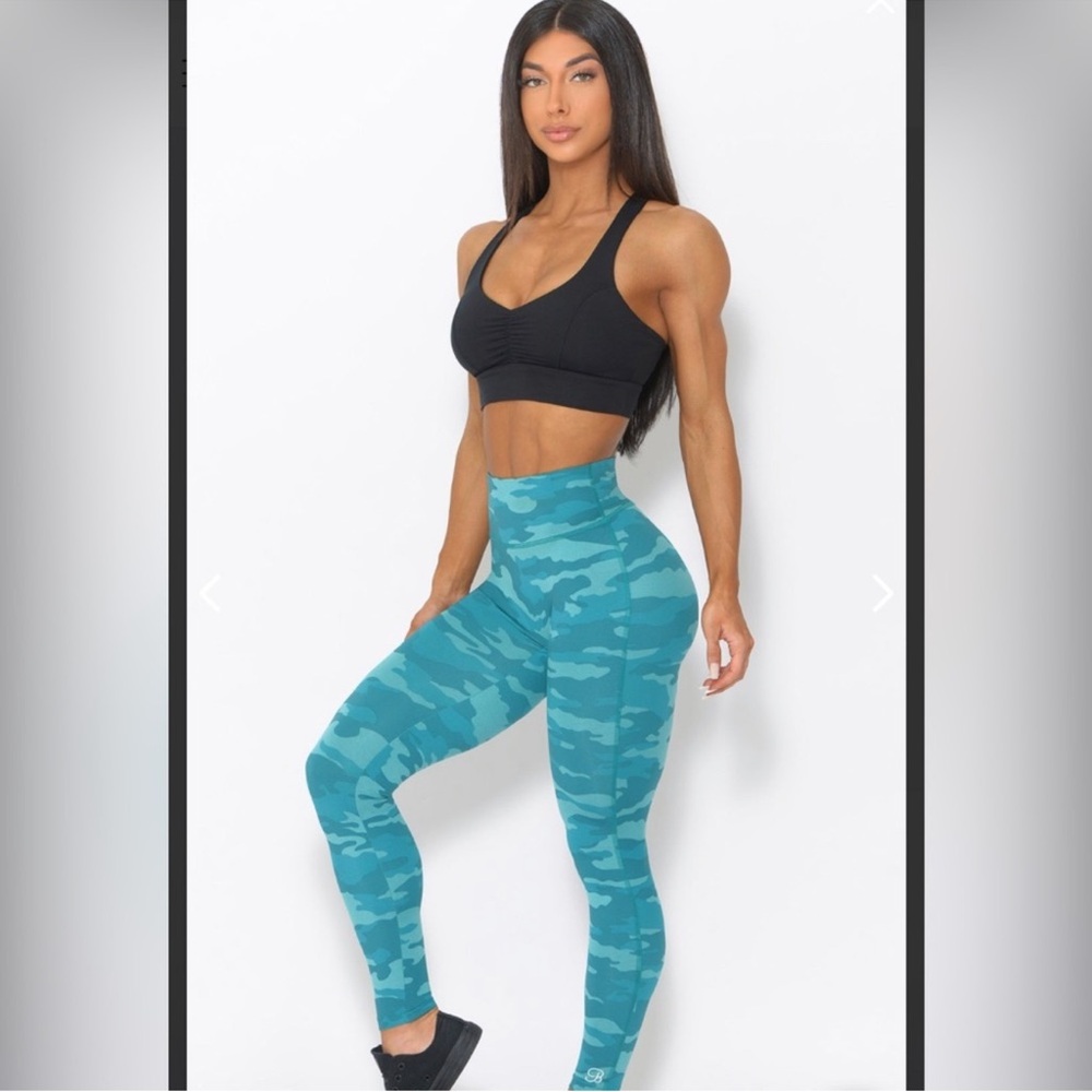 Bombshell Sportswear Teal Camouflage Leggings